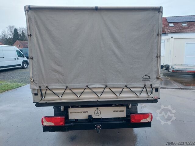 Pick-up bestelwagen dubbel cabine huif Mercedes Sprinter 316CDI pick up dubbel cab huif