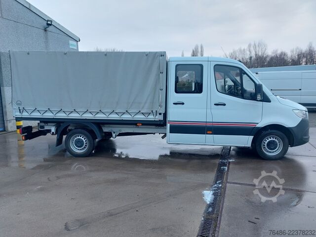Pick-up bestelwagen dubbel cabine huif Mercedes Sprinter 316CDI pick up dubbel cab huif