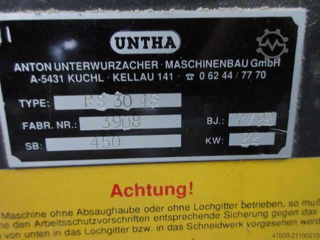 Shredder 4-aksel shredder-hakker Untha Zerkleinerer RS30 4S Shredder Rotorschere Zerkleinerer Vorschredder