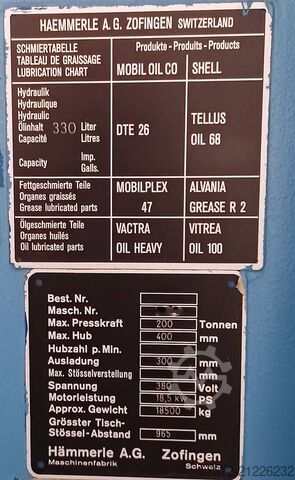 CNC Press Brake Hämmerle AP 200-3100