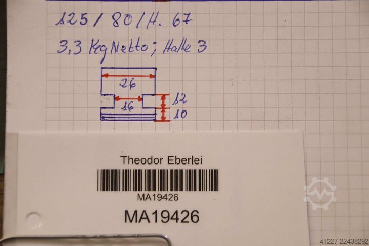 Verwisselbare bekken unbekannt Breite 26 mm