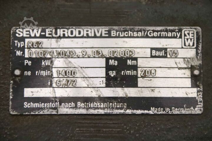 Gearkasse 1: 6,721 SEW-Eurodrive R62