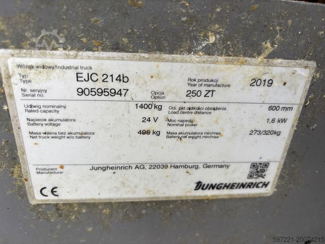 Palleløftere Jungheinrich EJC 214b Lithium
