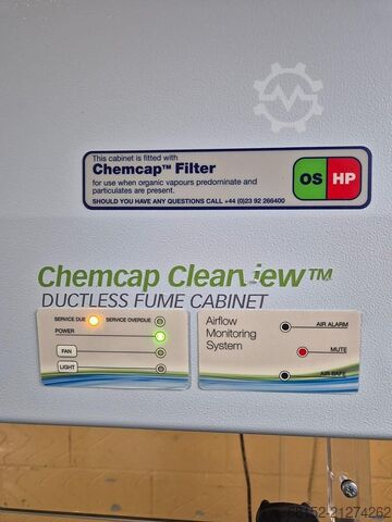 Bigneat Chemcap Clearview Ductless Fume Cabinet - Mobile Bigneat Chemcap Clearview