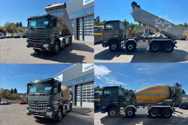 Camión volquete MERCEDES-BENZ Arocs 4148 8x4 SWS Kipper/Mischer