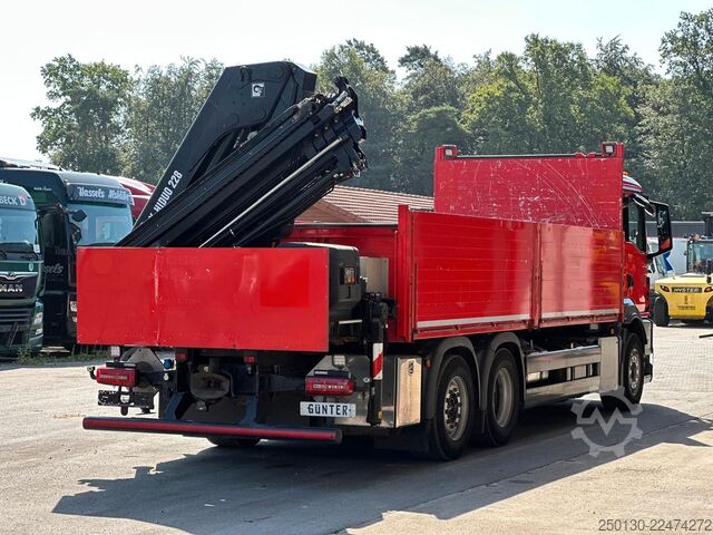 LKW mit Pritsche (offen) MAN TGS 26.430 6x2LL Baustoffp./ HIAB 228 Lenk/Lift