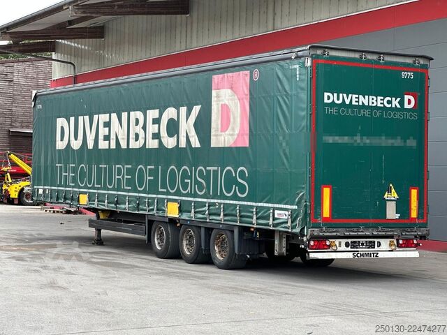 Åben sættevogn med presenning SCHMITZ CARGOBULL SCB*S3T MegaTrailer Curtainsider Edscha