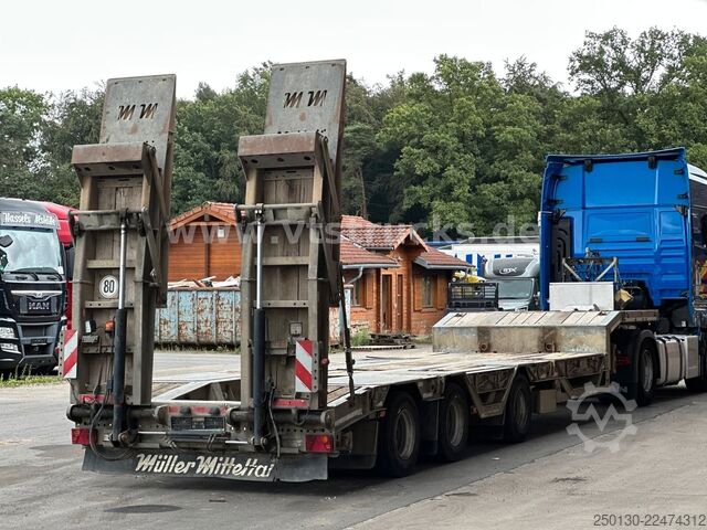 Naczepa niskopodwoziowa MÜLLER-MITTELTAL TS3 Rm Lenk/Lift Radmulden Hydraulik/Rampen