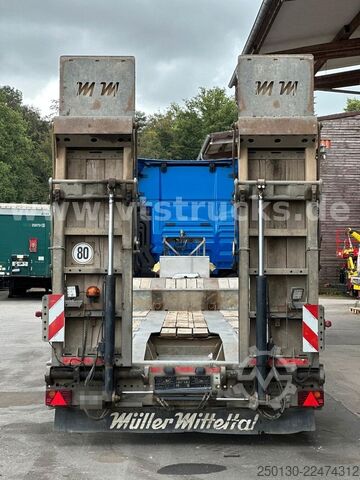 Naczepa niskopodwoziowa MÜLLER-MITTELTAL TS3 Rm Lenk/Lift Radmulden Hydraulik/Rampen