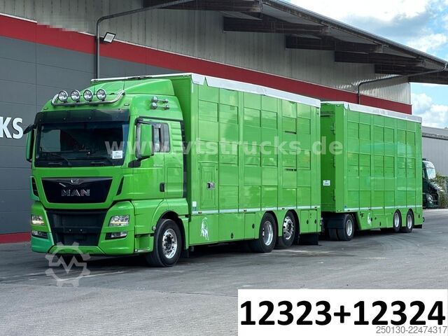 Boskapsbil MAN TGX 26.440 6x2 3.Stock Cuppers Komplett-Zug