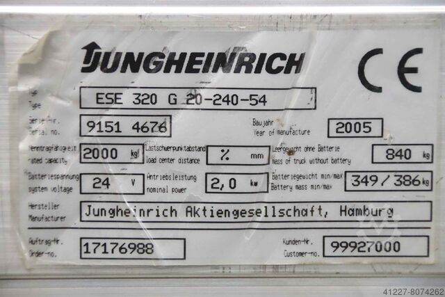 Moteur de direction Engel Jungheinrich GNM 5460-G18.5-MIR1 ESE 320