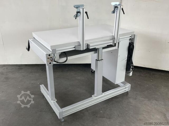 ESD Elektrostatisch geschützte Werkbank, höhenverstellbarer Arbeitstisch, Elektrowerkbank, Werktisch HANDKE Industrie Technik