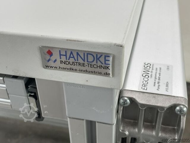 ESD Elektrostatisch geschützte Werkbank, höhenverstellbarer Arbeitstisch, Elektrowerkbank, Werktisch HANDKE Industrie Technik