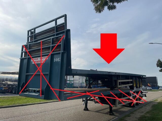 Plataforma remolque Haan OPL 45 Platform / BPW Axles / 2x Liftaxle / Dru...