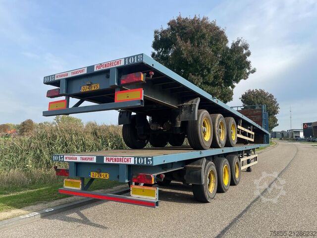 Plataforma remolque Haan OPL 45 Platform / BPW Axles / 2x Liftaxle / Dru...