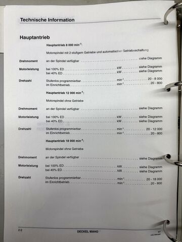 CNC univerzális megmunkálóközpont DECKEL MAHO DMU 60 P Hi-dyn