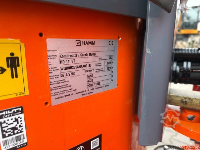 Kombinált henger Hamm HD 14i VT Kombiwalze mit Kabine