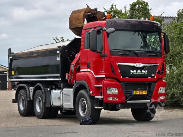 Tipper med kran MAN TGS 33.400 6X6 BH WVT WS Z-kraan/KIPPER!! EURO 6!!