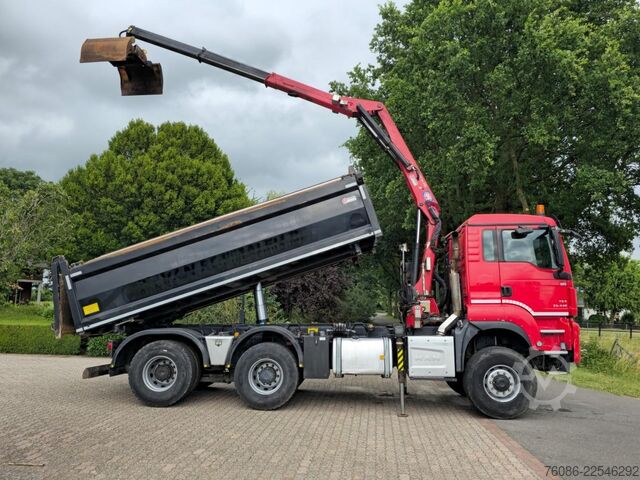 Tipper med kran MAN TGS 33.400 6X6 BH WVT WS Z-kraan/KIPPER!! EURO 6!!