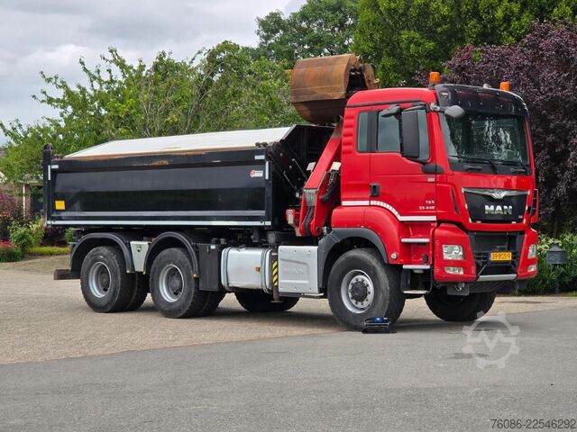 Tipper med kran MAN TGS 33.400 6X6 BH WVT WS Z-kraan/KIPPER!! EURO 6!!
