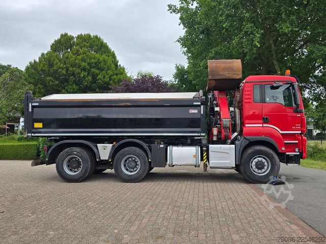 Tipper med kran MAN TGS 33.400 6X6 BH WVT WS Z-kraan/KIPPER!! EURO 6!!