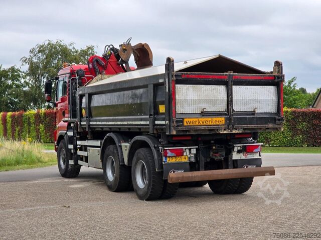 Tipper med kran MAN TGS 33.400 6X6 BH WVT WS Z-kraan/KIPPER!! EURO 6!!
