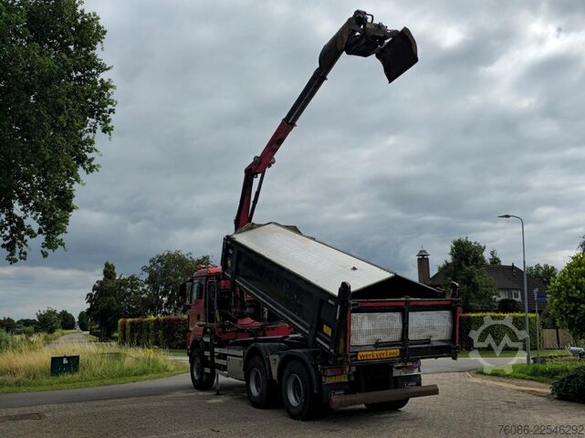 Tipper med kran MAN TGS 33.400 6X6 BH WVT WS Z-kraan/KIPPER!! EURO 6!!