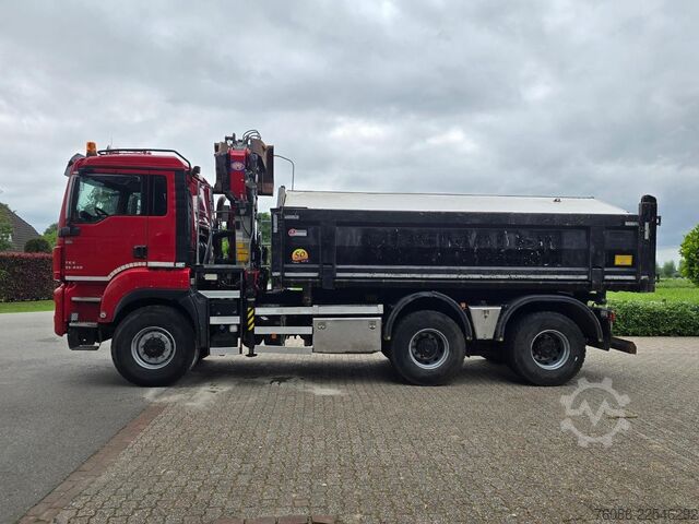 Tipper med kran MAN TGS 33.400 6X6 BH WVT WS Z-kraan/KIPPER!! EURO 6!!