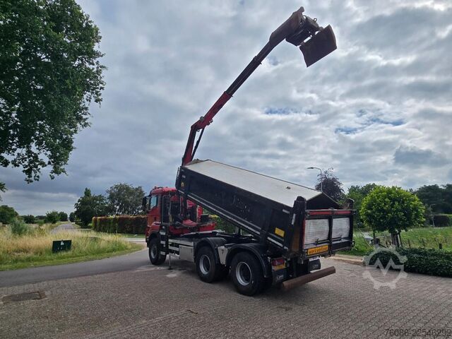 Ribaltabile con gru MAN TGS 33.400 6X6 BH WVT WS Z-kraan/KIPPER!! EURO 6!!