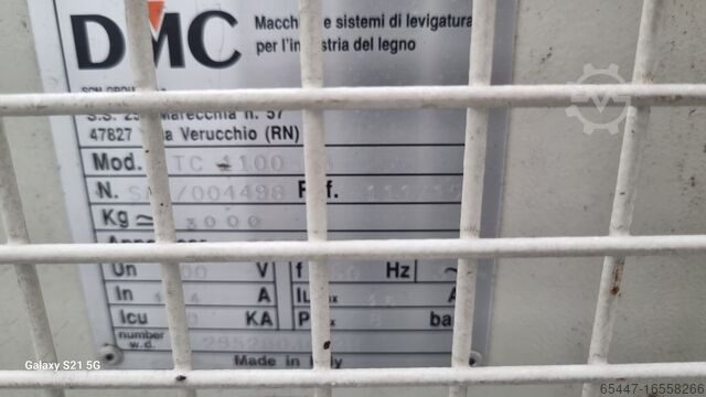 Kalibrering av bred bandslipmaskin DMC tc1100