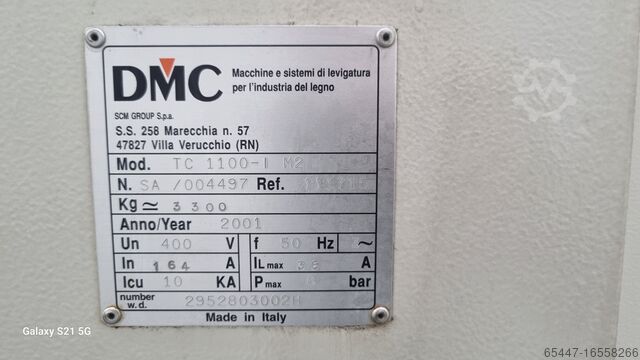 Kalibrering av bred bandslipmaskin DMC tc1100