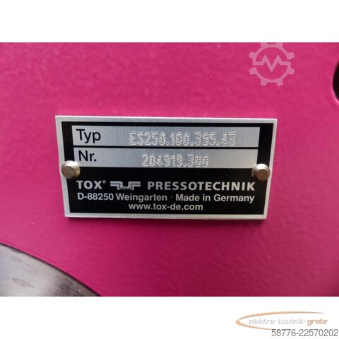 Komponens  TOX Pressotechnik Kraftpaket ES250.100.395.43 Pneumo-Hydraulikaggregat