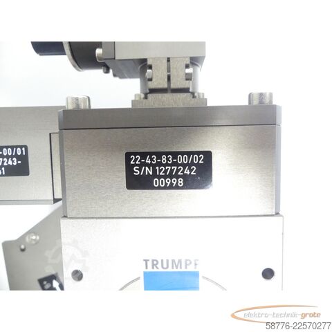 Componente Trumpf 150 AQ VIS Fokussieroptik 22-43-83-00/02 mit  22-43-82-00/01 und 22-27-04-00/05