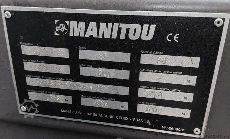 Gabelstapler Manitou ME 430 AC 3,0 t Elektro