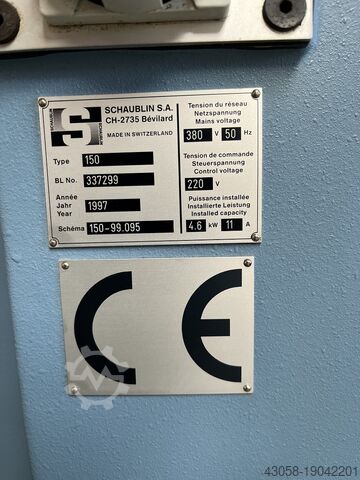 Centrale draaibank Schaublin 150A