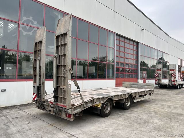 Remorcă cu platformă joasă Humbaur HBTZ  21 t Tandemtieflader