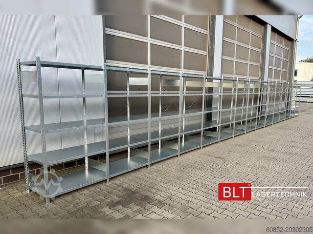 Steckregal ca. 60,06 lfm. Fachbodenregale META H: 200 cm T: 60 cm , 150 kg pro Ebene