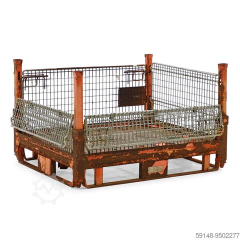 Gebruikte Gaascontainer stapelbaar en inklapbaar 2 kleppen aan 1 korte/lange zijde Kruizinga 98-3236GB