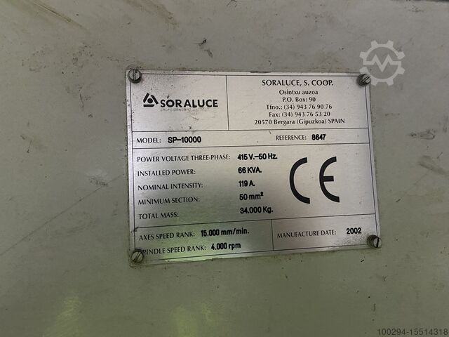 Freesmachine Soraluce SP10000