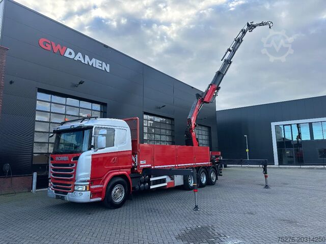 Vrachtwagen met kraan Scania G490 8x4 Tridem + Fassi F820 RA + Fly jib Euro 6