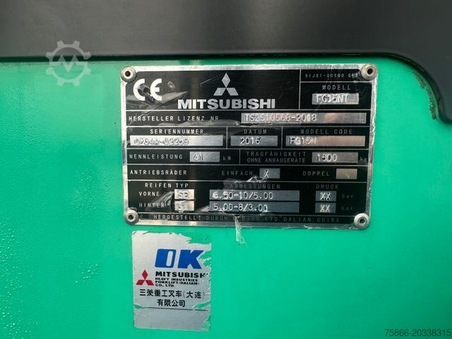 Carrello elevatore frontale MITSUBISHI FG 15 N Seitenschieber