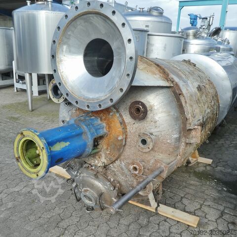 Tanque agitador aquecível/refrigerável de 3120 litros em V2A com condensador de refluxo/trocador de   7338