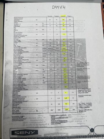 2 Die Thread Rolling machine SENY, SENY D 44 EH