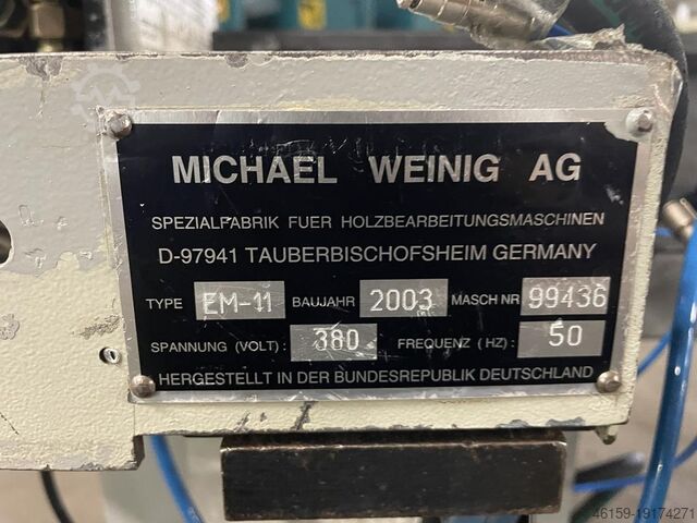 Moulder Weinig EM11 magazine hopper feeder