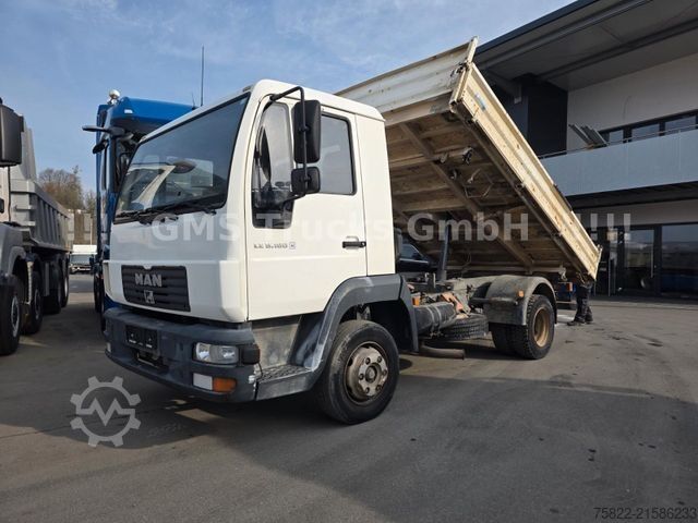 Driezijdige kipper bestelwagen MAN MAN LE 8180 / Meiller / 2x AHK