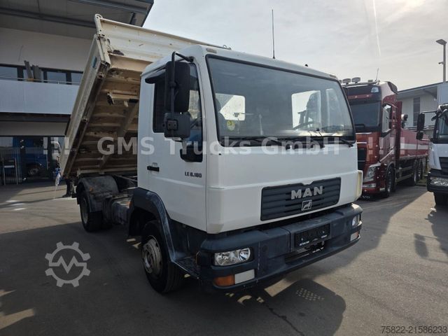 Driezijdige kipper bestelwagen MAN MAN LE 8180 / Meiller / 2x AHK