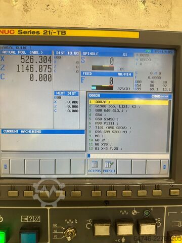 Centro de torneado y fresado CNC DOOSAN Puma 400 LMB steady rest +2000 mm