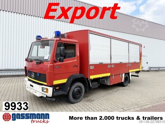 Ciężarówka z płaską platformą Mercedes-Benz LK 1117 4x2, 2x AHK, Export Gerätewagen,