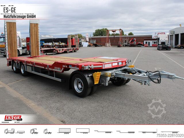 Lavtloader trailer SCHWARZMÜLLER Tiefladeanhänger mit 1tlg. Stahl-Rampen