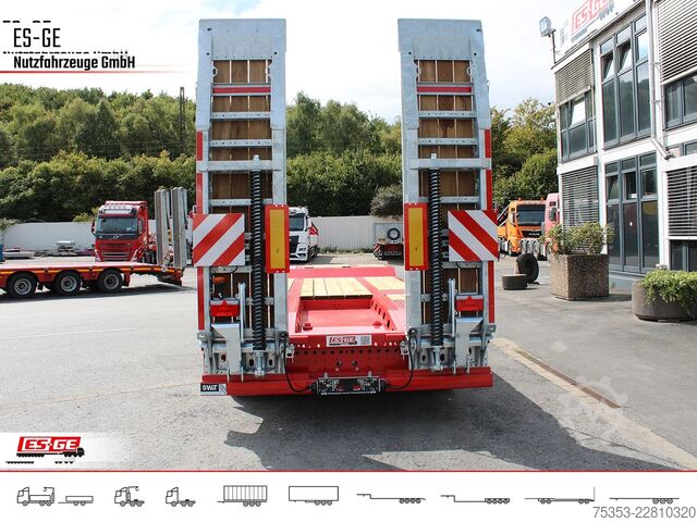 Lavtloader trailer SCHWARZMÜLLER Tiefladeanhänger mit 1tlg. Stahl-Rampen